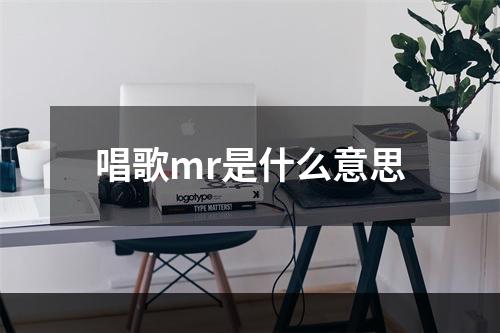 唱歌mr是什么意思