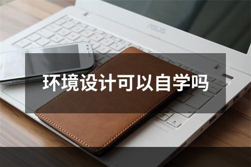 环境设计可以自学吗