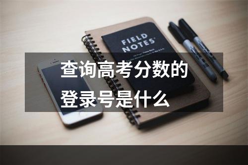 查询高考分数的登录号是什么