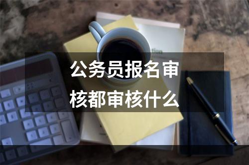 公务员报名审核都审核什么