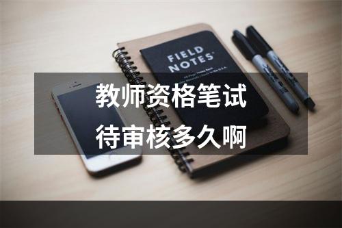 教师资格笔试待审核多久啊