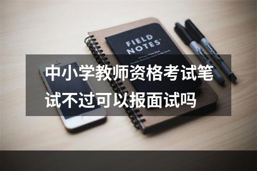 中小学教师资格考试笔试不过可以报面试吗