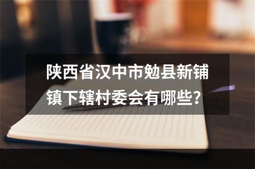 陕西省汉中市勉县新铺镇下辖村委会有哪些？