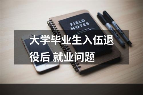 大学毕业生入伍退役后 就业问题