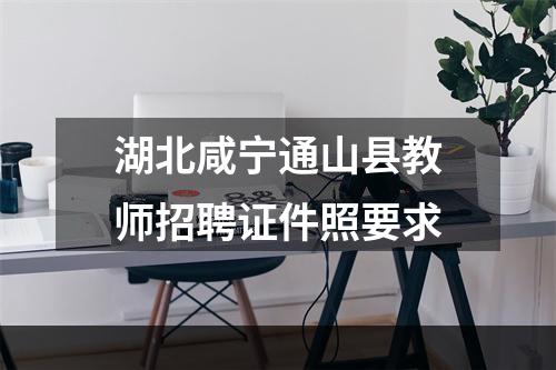 湖北咸宁通山县教师招聘证件照要求