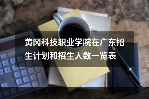 黄冈科技职业学院在广东招生计划和招生人数一览表